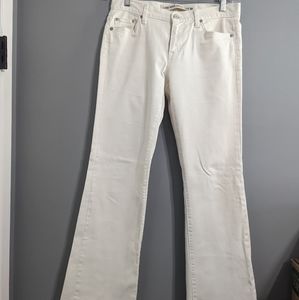 White gap Low Rise Stretch bootleg jeans size 4